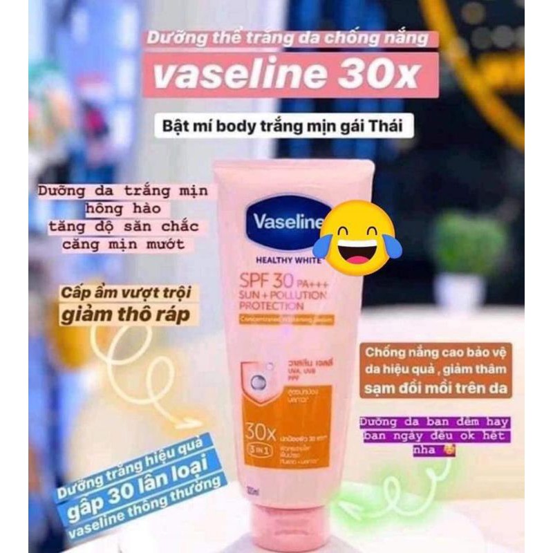 SERUM DƯỠNG THỂ VASELINE 30X & 50X THAILAND