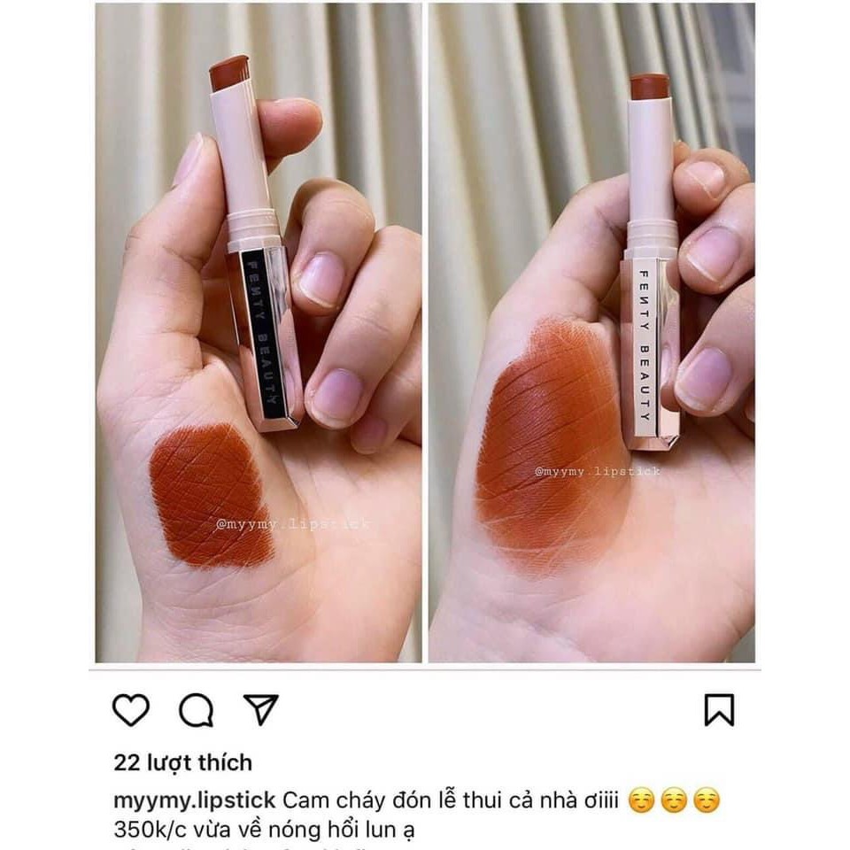 Son Fenty Freckle Fiesta - Màu cam gạch, Fenty SHAWTY - Màu ĐỎ NÂU- Hàng mua US đủ bill auth 100% | BigBuy360 - bigbuy360.vn