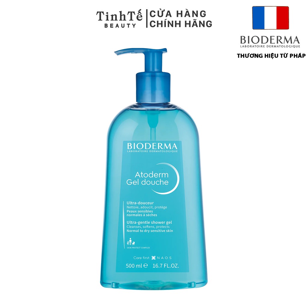 Gel tắm gia đình làm sạch và dưỡng da dịu nhẹ Bioderma Atoderm Gel Douche 500ml