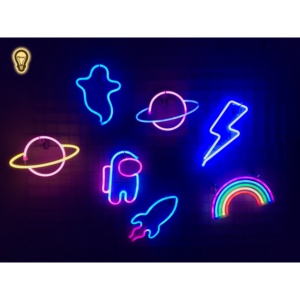 【Tặng MÓC TREO 】Đèn Led Neon trang trí hình chữ Love , làm đèn decor ,trang trí phòng ngủ MOXI.