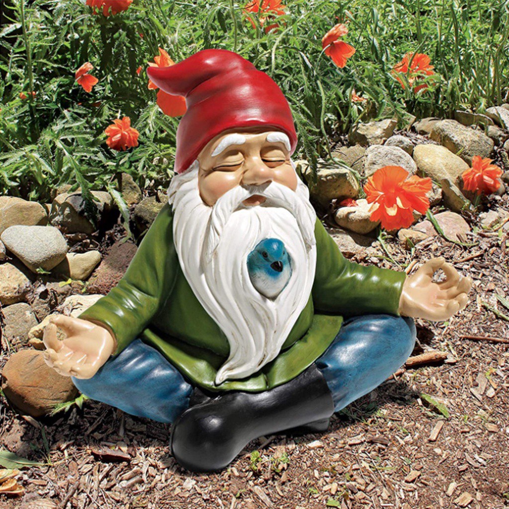 DAPHNE Resin Figurine Zen Gnomes Statue Yard Home Decor Dwarf Sculpture Ornaments For Outdoor Decor Lawn Patio Weather Resistant