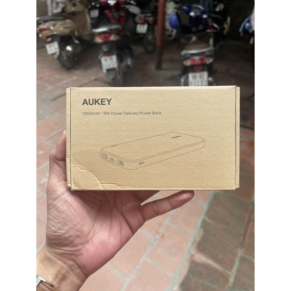 [SẠC NHANH 18W] Sạc dự phòng Aukey PB-N73S 10.000mAh Slim siêu mỏng, sạc nhanh PD và QC 3.0 max 18w