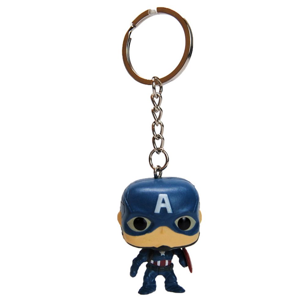 Móc khóa hình nhân vật siêu anh hùng marvel avengers dễ thương