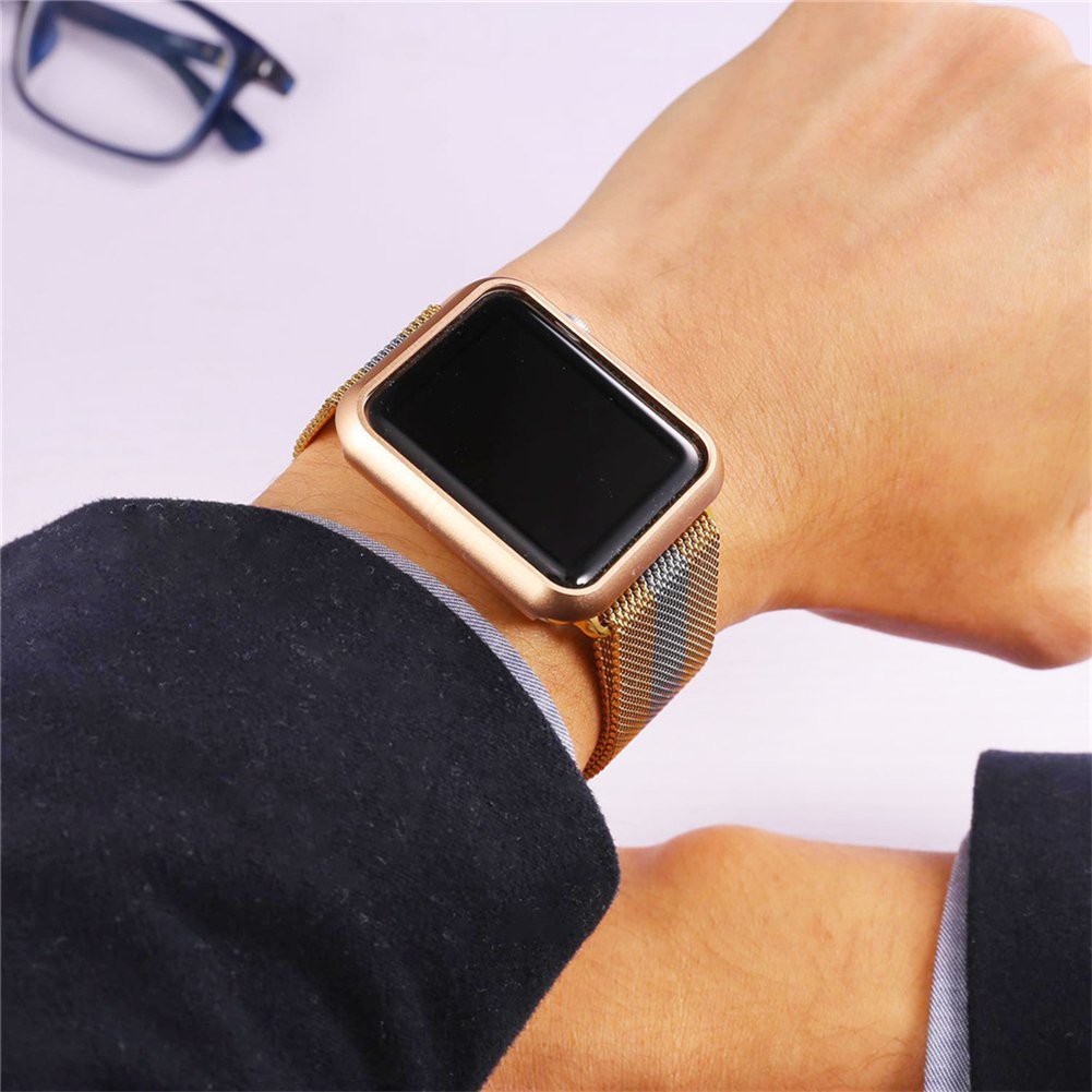 Khung bảo vệ bằng hợp kim nhôm cho đồng hồ Apple Watch 38mm 42mm 40mm 44mm