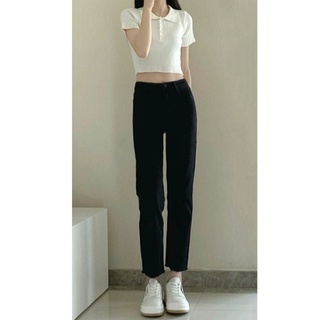Quần jeans ống đứng basic - Có ảnh thật