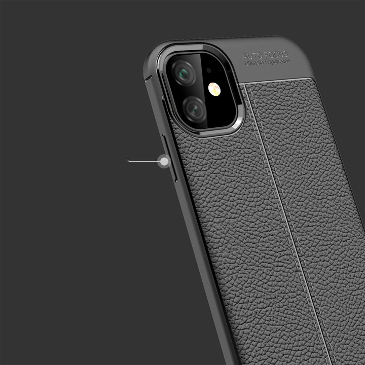 Ốp lưng iPhone 11 Pro silicon giả da Auto Focus