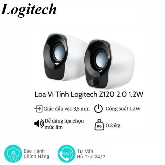 Loa Logitech Z120 USB âm thanh nổi nhỏ gọn - Hàng chính hãng bảo hành 24 tháng