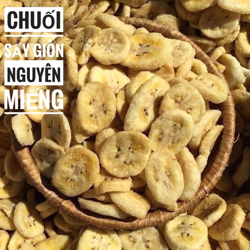 Chuối cau sấy giòn - 300g - [ FREE SHIP XTRA]   -Hàng ngon nhà làm [handmade]