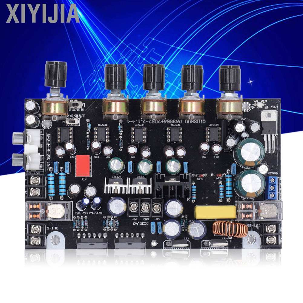 Bảng mạch khuếch đại âm thanh kỹ thuật số 2.1 kênh AMP cho micro LM3886