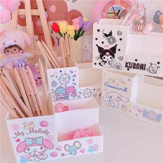 Ống đựng bút và mỹ phẩm hình Sanrio Kuromi My Melody Cinnamoroll dễ thương