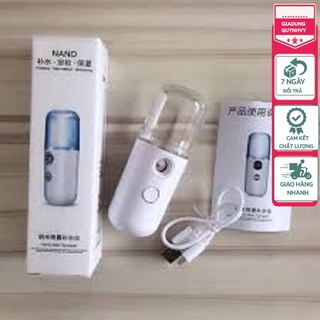 Máy Phun Sương Xông Hơi Mặt NaNo Mini Cầm Tay Hỗ Trợ Dưỡng Da Cấp Nước Tối Đa cao cấp