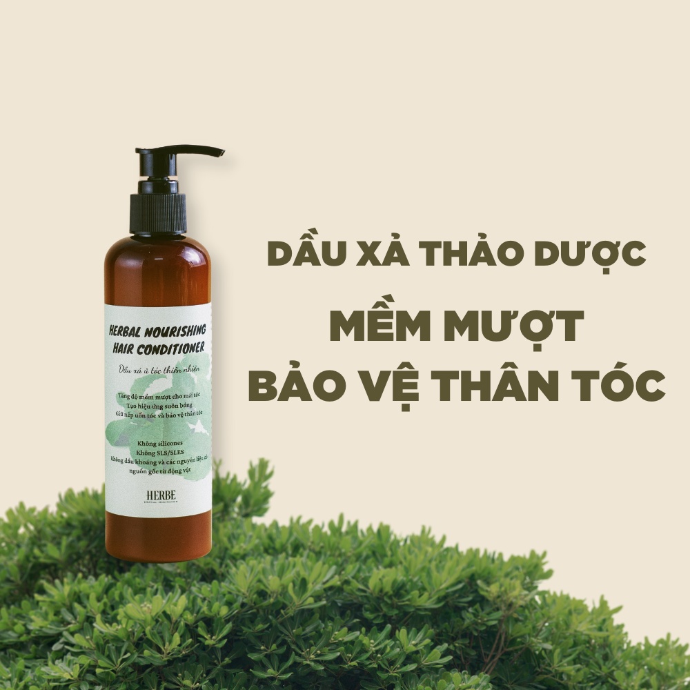 DẦU XẢ THIÊN NHIÊN handmade - TĂNG HIỆU ỨNG MỀM TÓC SUÔN MƯỢT, GIỮ NẾP TÓC UỐN