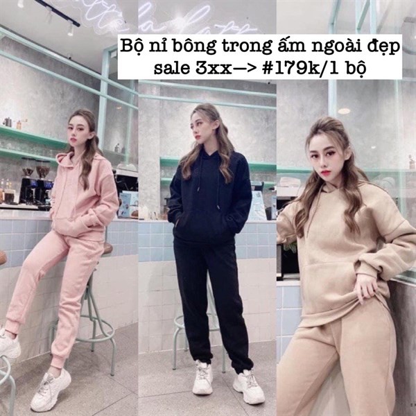 2112NB - Bộ Nỉ Bông Nữ