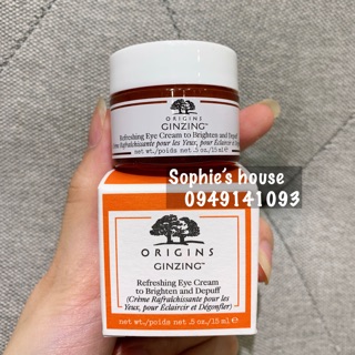 Kem dưỡng mắt ORIGINS GINZING Refreshing Eye Cream to Brighten & Depuff