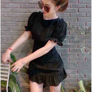 Đầm body hở lưng đuôi cá