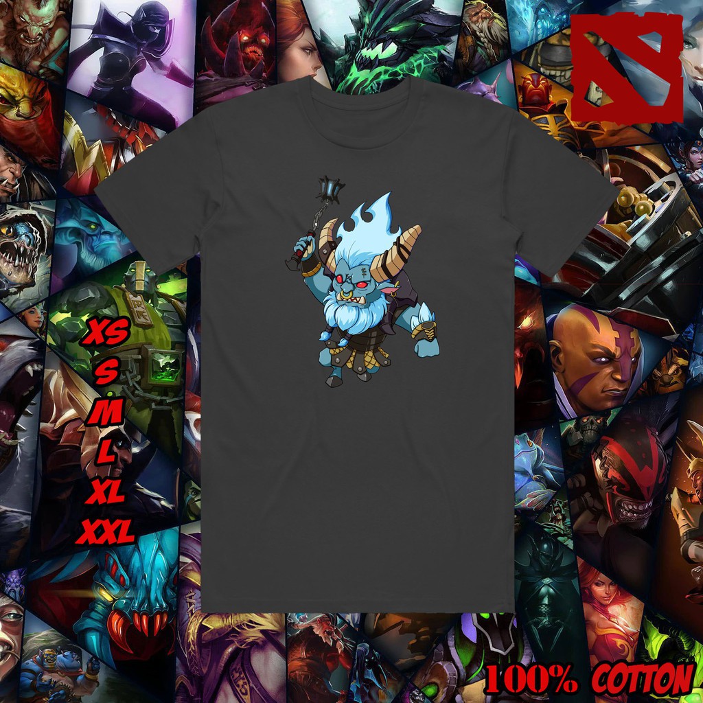 Mẫu áo thun in DOTA 2 Defense Of The Ancient Spirit Breaker Chibbi Art Design Gamer Gaming Shirt (D13) độc đẹp