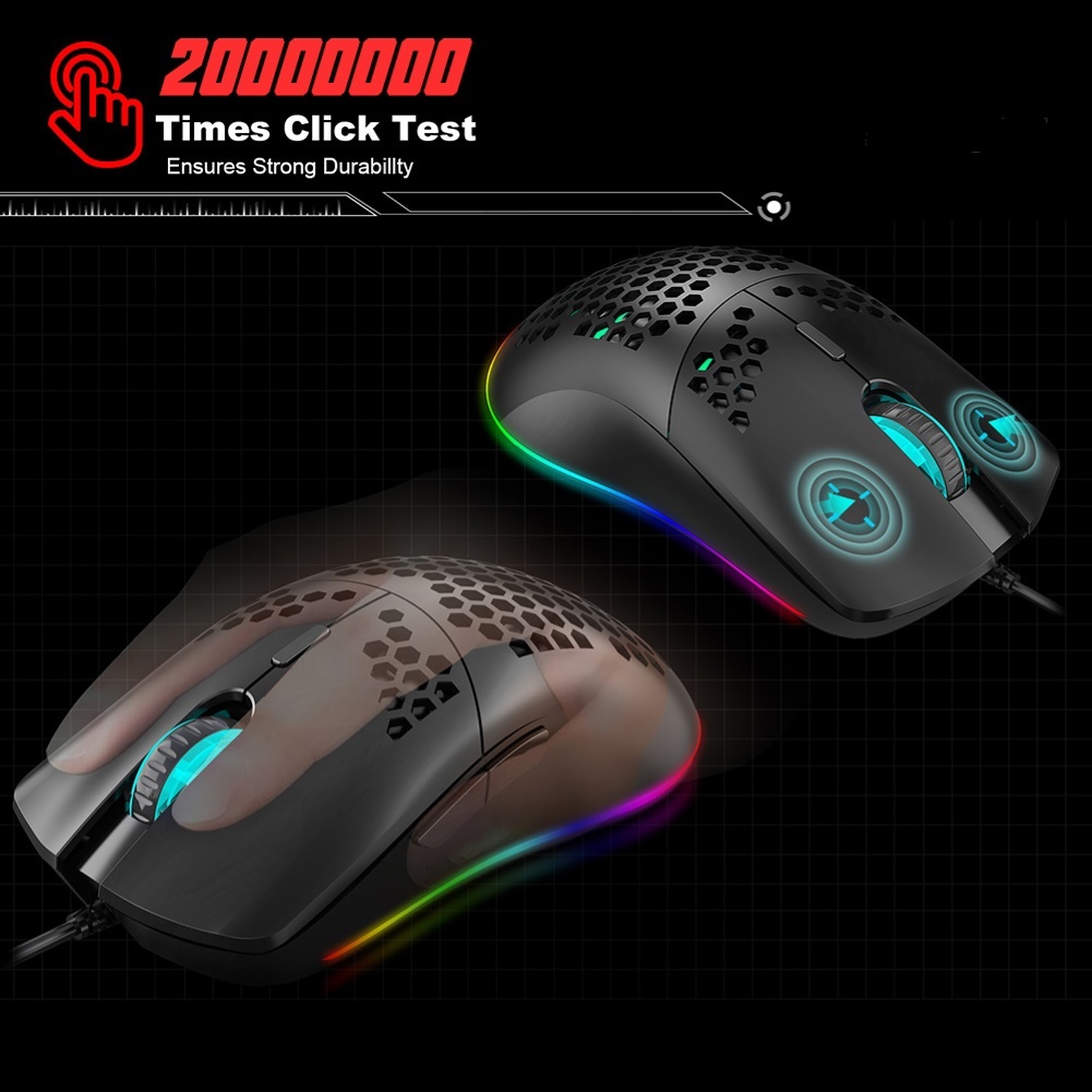 Chuột Chơi Game Có Dây Sev-J900 Tổ Ong 6400dpi | BigBuy360 - bigbuy360.vn