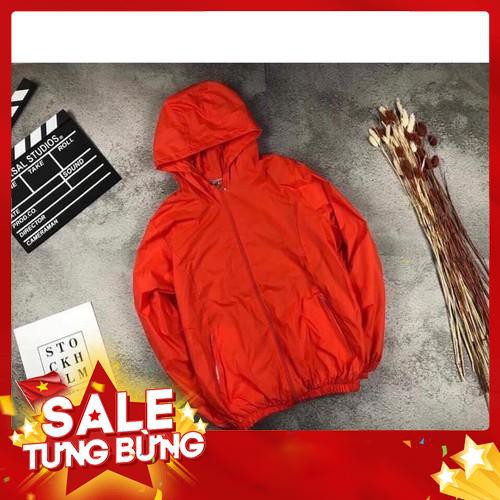 Áo khoác dù 2 lớp lót nỉ mỏng -Hàng nhập khẩu