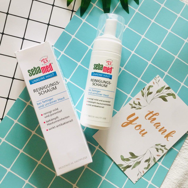 Sữa Rửa Mặt Kháng Khuẩn Dành Cho Da Mụn Sebamed Antibacterial Cleansing Foam pH5.5 150ml | BigBuy360 - bigbuy360.vn