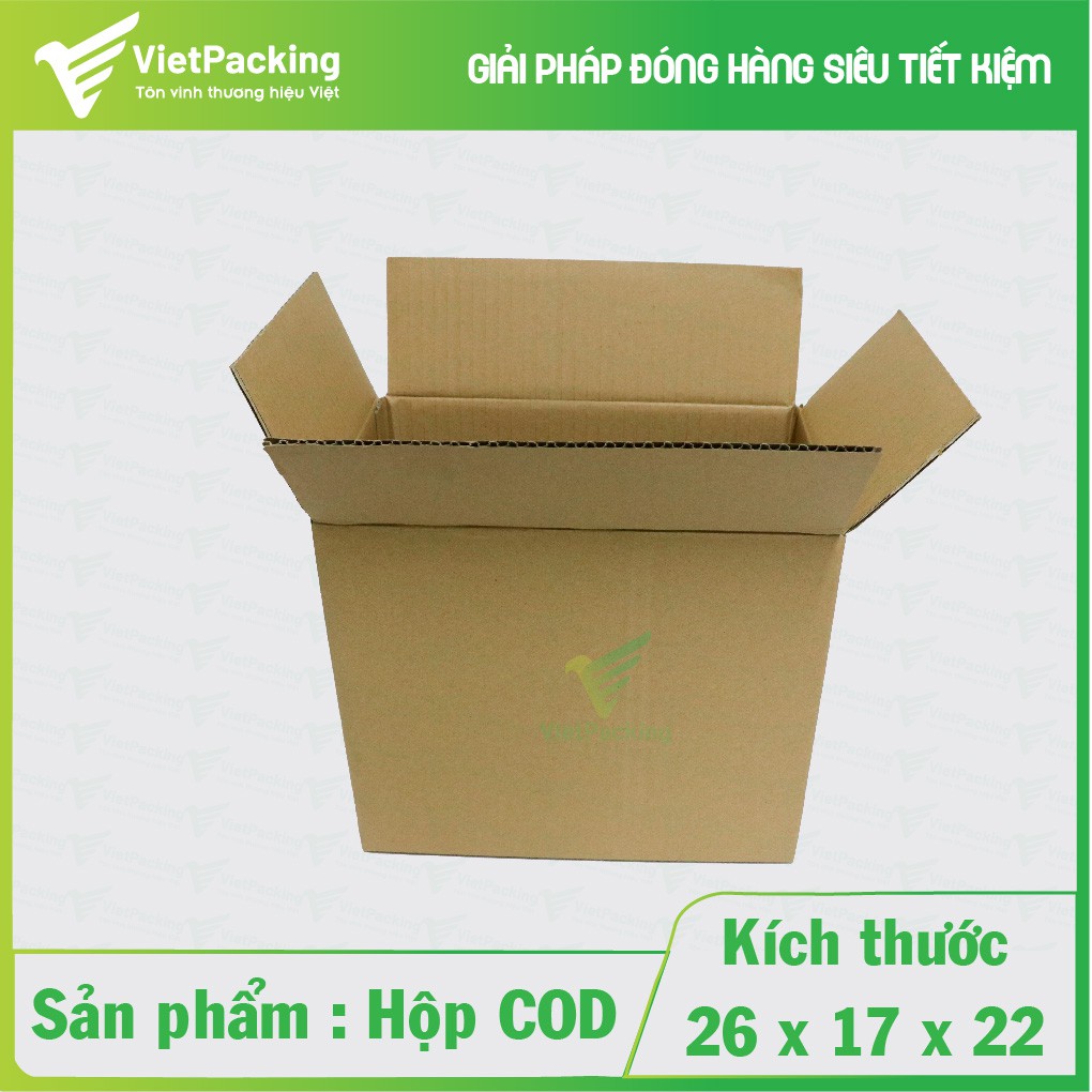 26x17x22 - 25 hộp carton giấy cứng, siêu chắc chắn V150