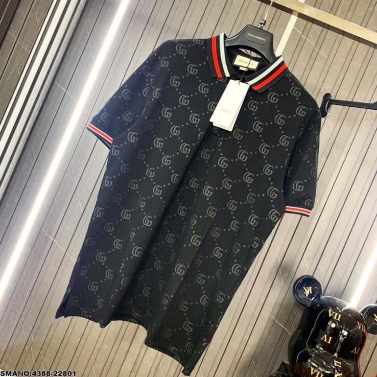 [Sẵn Hàng] Áo Polo Nam GC Vân Chìm, Viền Cổ - Áo GC Nam Vân Chìm Cao Cấp