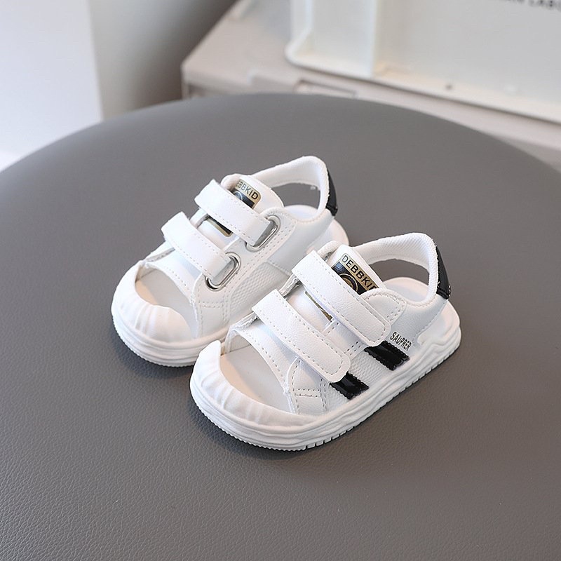 Giầy sandal thể thao cho bé trai, bé gái - dép quai hậu chống vấp bảo vệ chân đế êm có 2 quai dán lưới thoáng khí A203