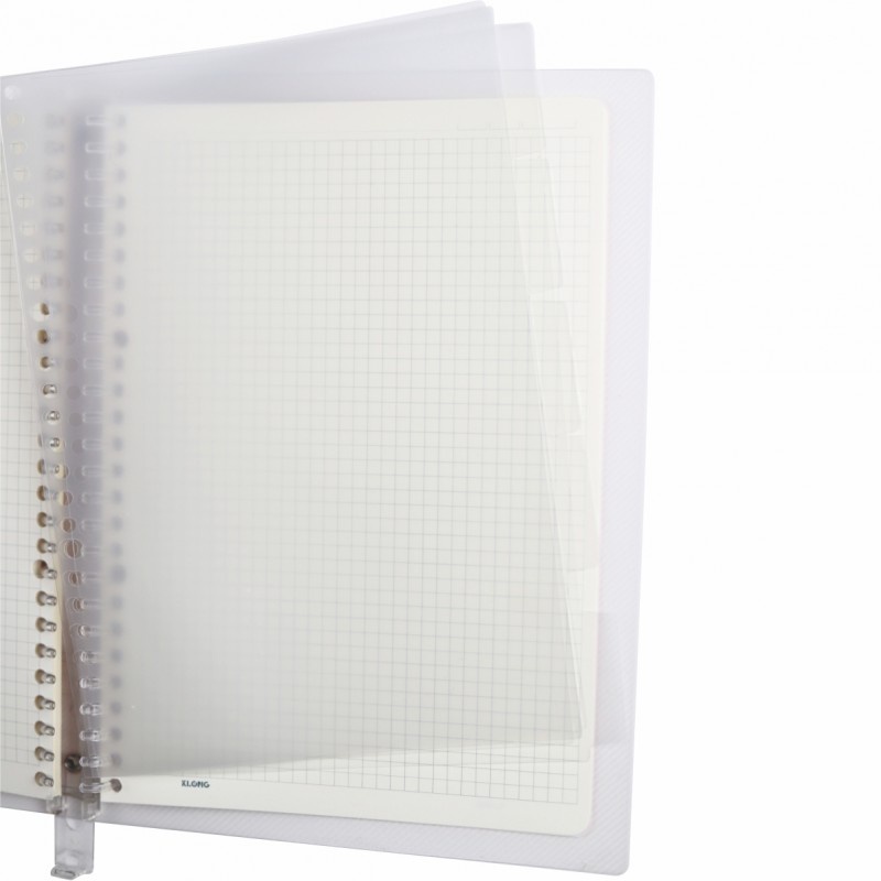 Sổ kẹp còng Caro Binder File nhựa 26 chấu khổ B5 - 40 tờ Klong MS 544