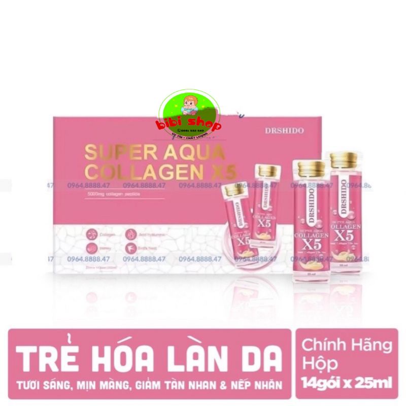 Super aqua collagen X5 nước collagen yến sào