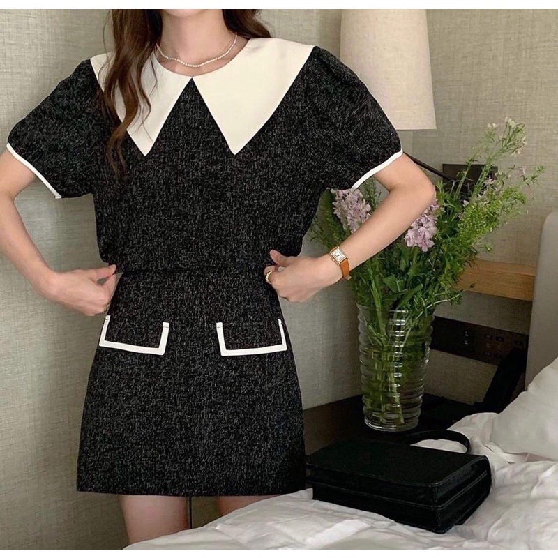 Set dạ áo cổ nhọn kèm chân váy tiểu thư - Junclothing | BigBuy360 - bigbuy360.vn