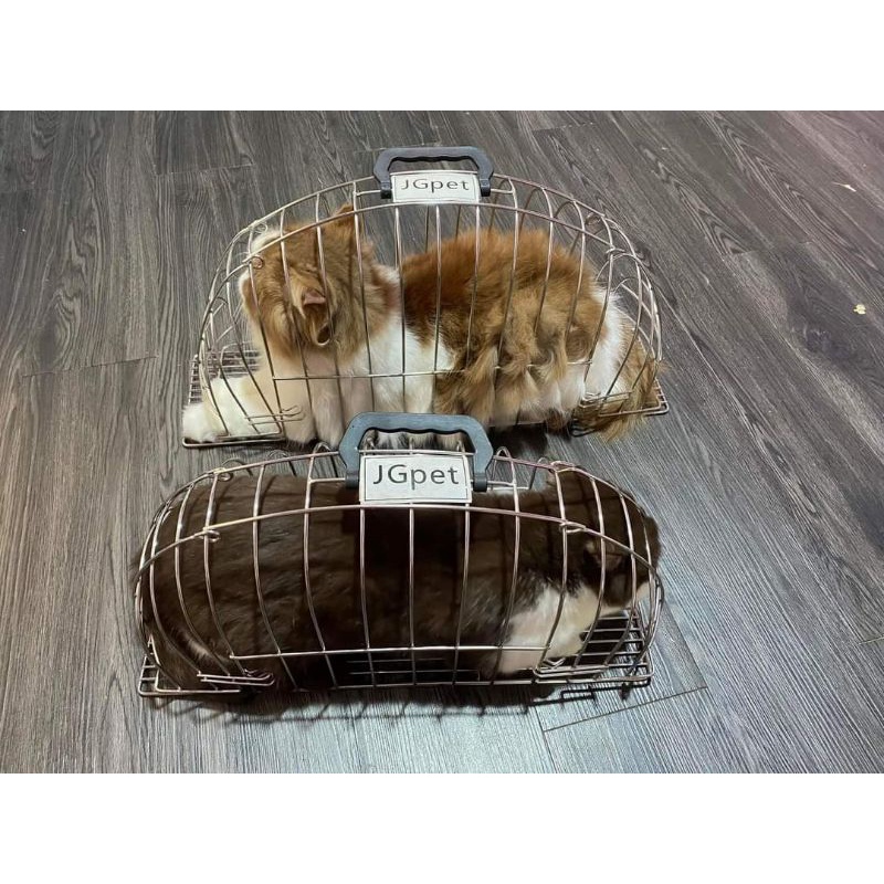 Lồng tắm sấy mèo cao cấp JGpet chất liệu thép dày không rỉ bền đẹp và chắc chắn gọn nhẹ dễ dàng sử dụng