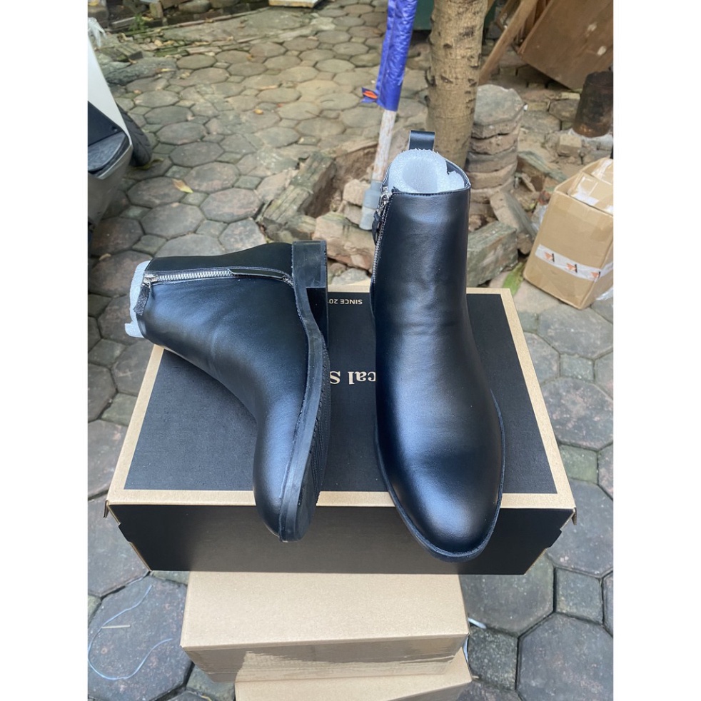 Zip boots chất liệu da bò thời trang nam | BigBuy360 - bigbuy360.vn