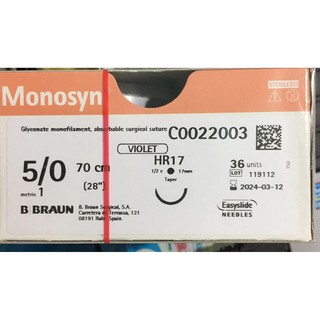 CHỈ PHẪU THUẬT TỰ TAN MONOSYN 5/0