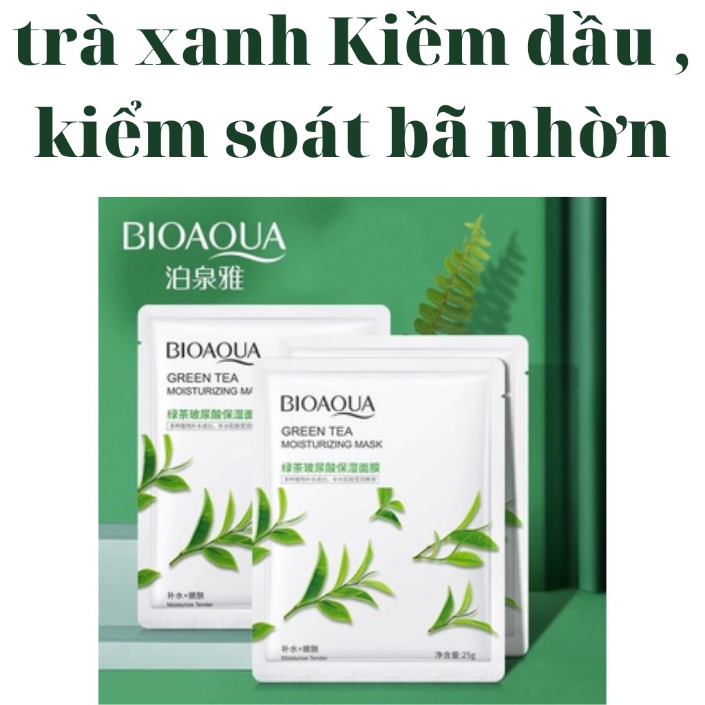 Combo 50 mặt nạ giấy dưỡng trắng da cấp ẩm nước se khít lô chân lông da dầu giảm mụn mask nội địa trung | BigBuy360 - bigbuy360.vn