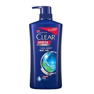Gội Clear men bạc hà cool sport 630g