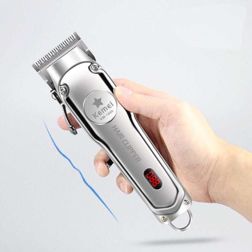 Tông Đơ Cắt Tóc Chuyên Nghiệp Vỏ Thép Nguyên Khối Kemei 1996 Máy cắt tóc dành cho Salon