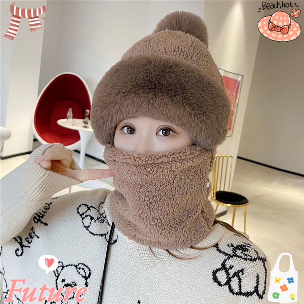 Mũ Beanie Màu Trơn Giữ Ấm Thời Trang Mùa Đông Cho Nữ