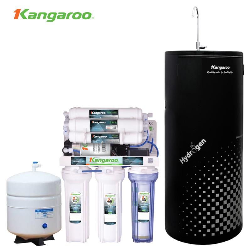 Máy lọc nước RO KANGAROO KG100HC HYDROGEN (10 cấp lọc - Bao gồm tủ cường lực)