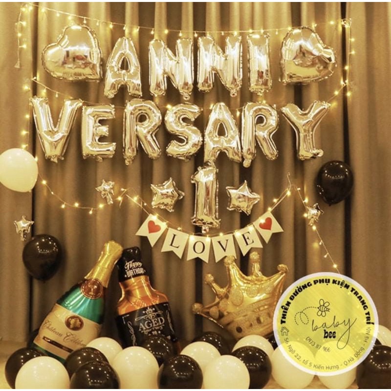 Set Bóng Trang Trí Kỷ Niệm Ngày Cưới, Ngày Đặc Biệt