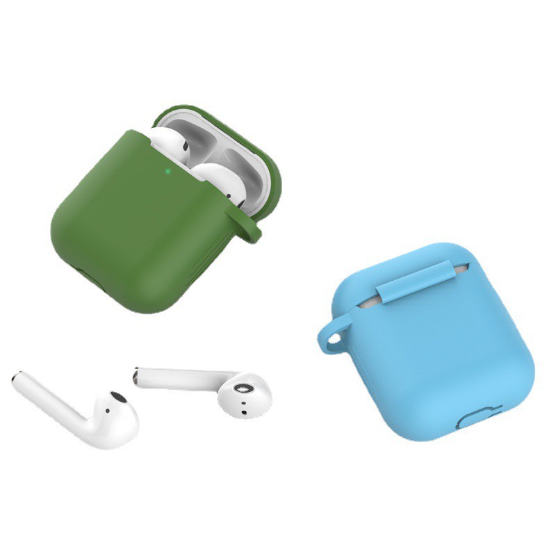Hộp bảo vệ sạc tai nghe không dây bằng silicon nhiều màu cho airpods 1 / 2