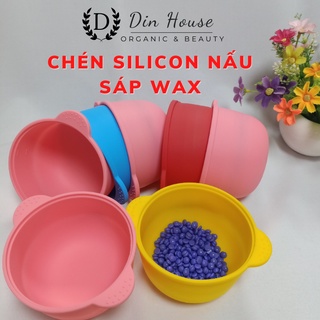 Chén nấu sáp Silicon chống dính siêu chịu nhiệt dễ dàng vệ sinh