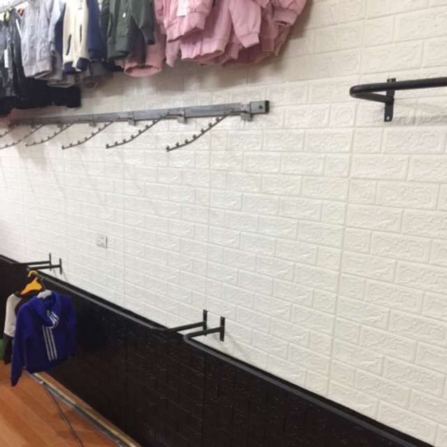 MIẾNG XỐP DÁN TƯỜNG 3D VÂN GẠCH 70*77cm Hàng 6mm giá rẻ