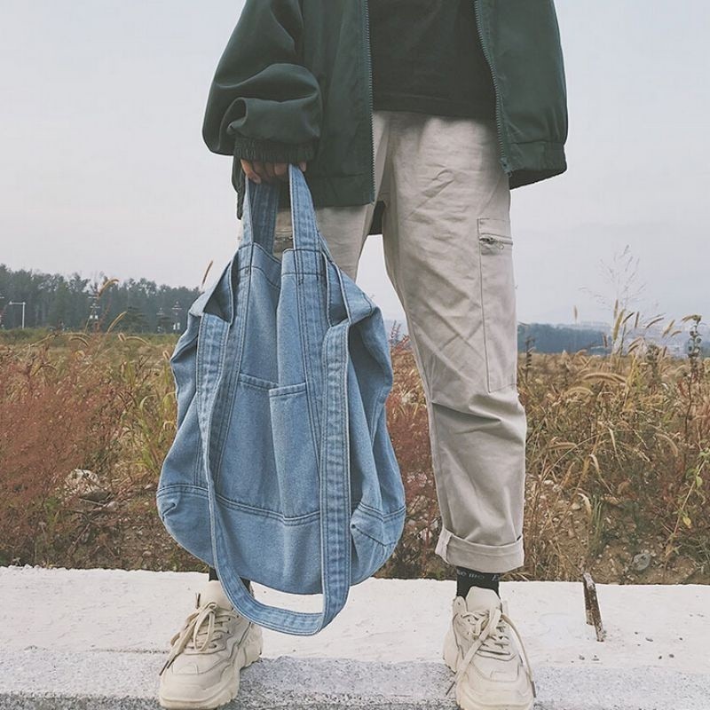 Túi xách Denim nữ cỡ lớn