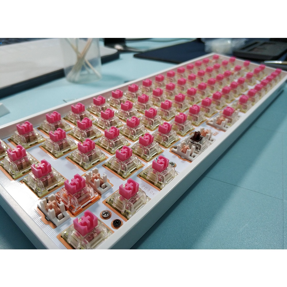 Bàn Phím Cơ HolyPanda Bằng Thép 60 64 84 87 96 104 108 2u 6.25u POM Satellite Axis Cho Enter Shift