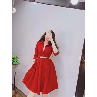 Đầm xoè BBR kèm belt