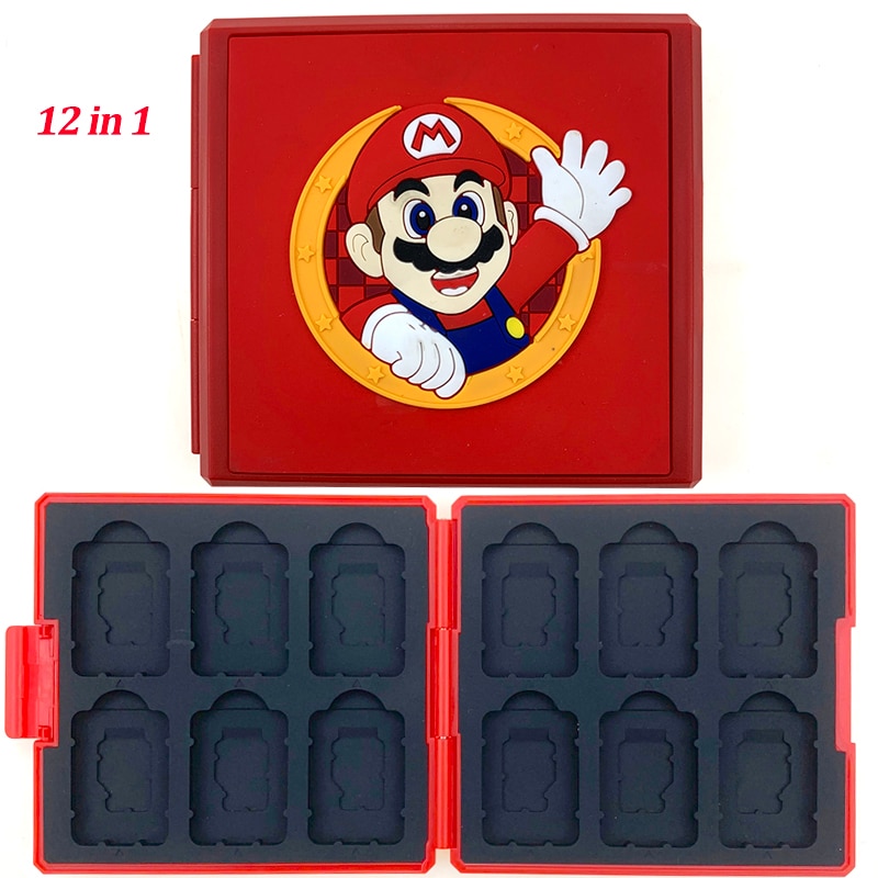 Portable Game Cards Micro SD Card Storage Box Carry For Nintend Switch Accessories Portable Game Cards Case Shockproof Hard Shell Storage Box For Nintendo Switch NS Games