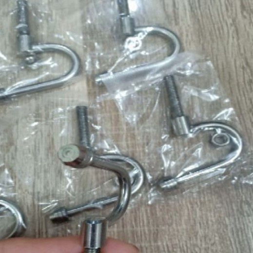 Móc Treo Đồ Xe Máy Loại Inox Dày - Móc Câu Gắn Xe Máy Inox Trắng Sáng Không Gỉ, Dùng Cho Tất Cả Các Dòng Xe Máy