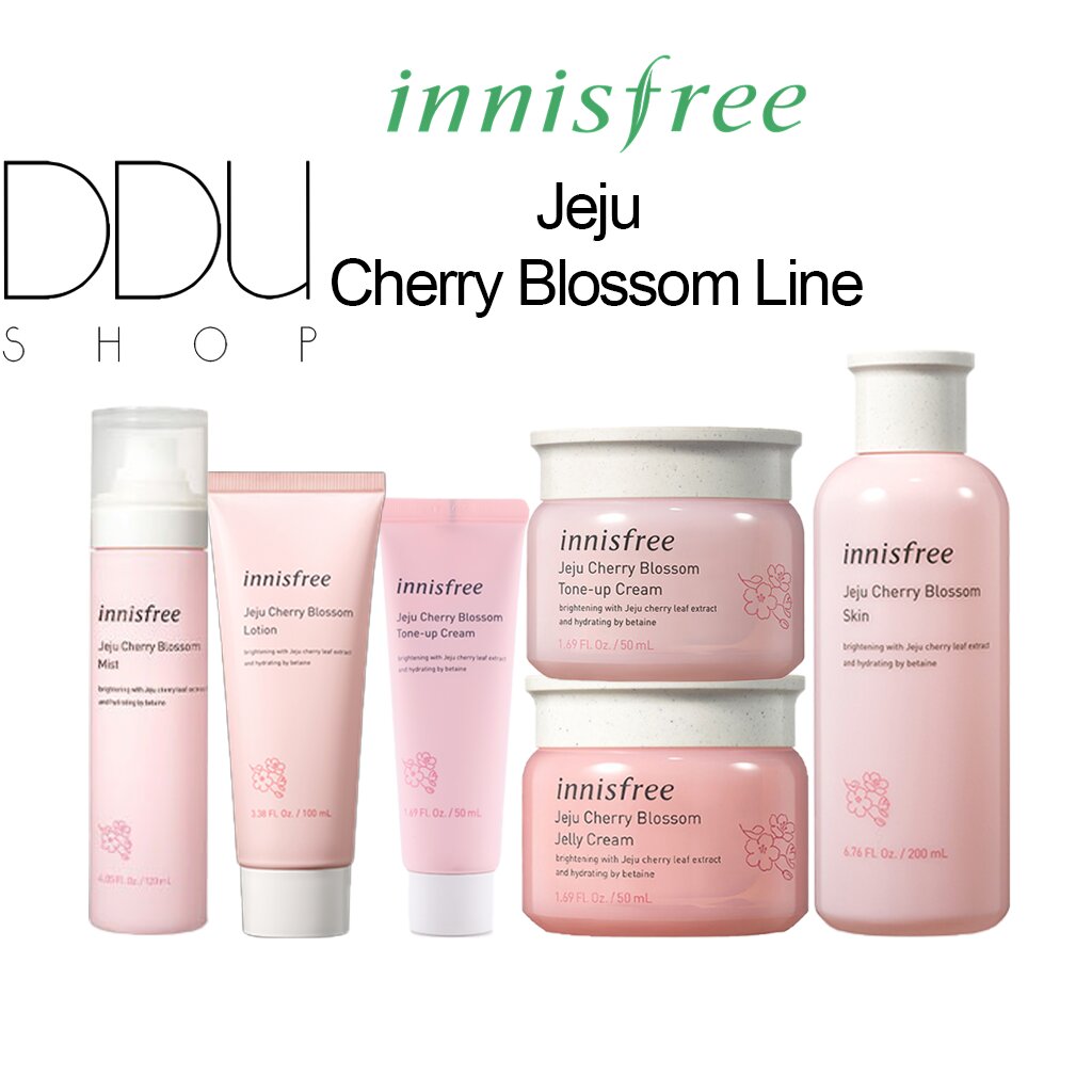 (Hàng thật) Innisfree / Jeju Cherry Blossom Line / Mỹ phẩm dưỡng da, Nước lót da, Kem dưỡng da dạng lỏng, Kem giữ ẩm