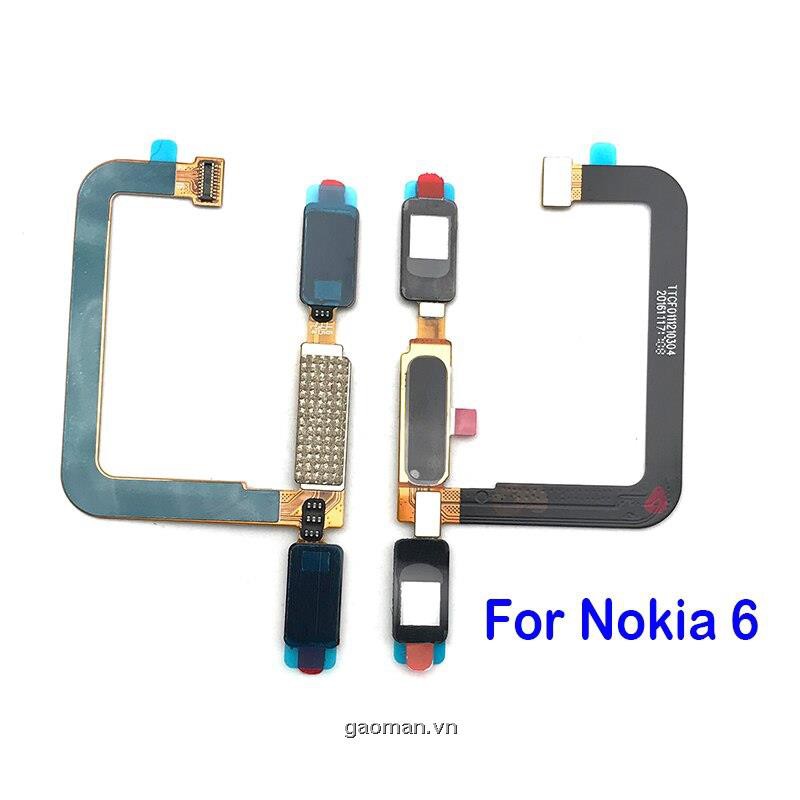 New Home Button Fingerprint Sensor Button Flex Cable Ribbon For Nokia 6 / 5 Replacement Part
