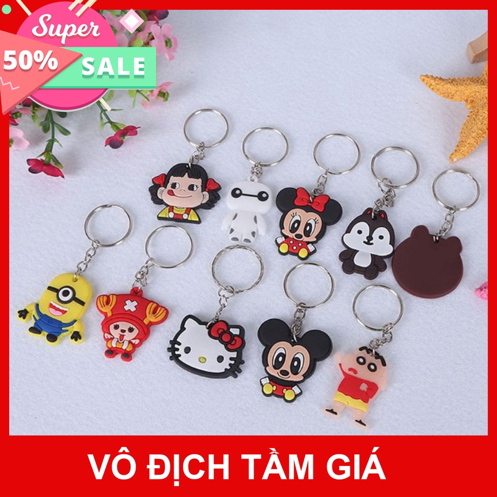💢 (𝐓𝐑𝐈 𝐀̂𝐍 𝐊𝐇𝐀́𝐂𝐇 𝐇𝐀̀𝐍𝐆) Móc Khóa Silicon Hoạt Hình Nhiều Mẫu (Ngẫu Nhiên)