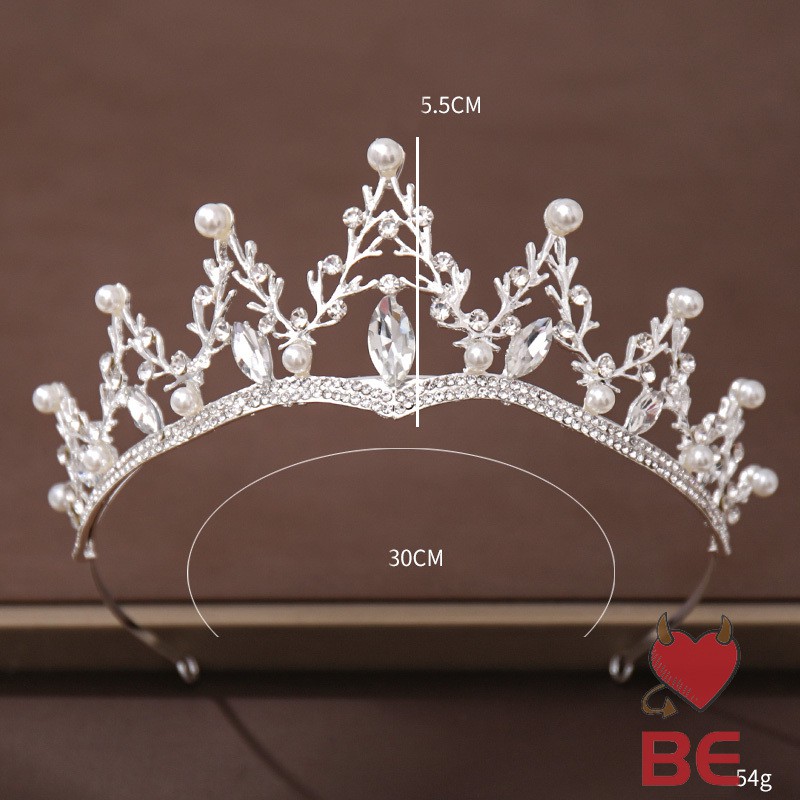 YADORNOS Vương Miện Cài Tóc Hình Vương Miện Đính Đá Lấp Lánh Cho Cô Dâu